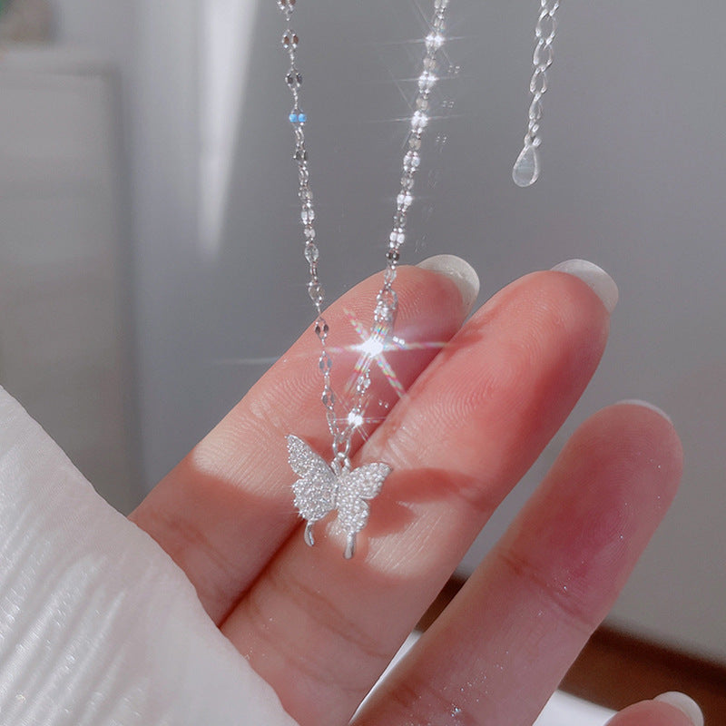 Silver Butterfly Necklace