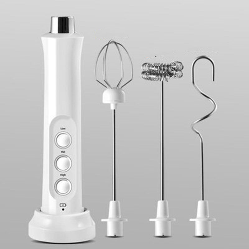 Rechargeable Electric Egg Beater Frother Mixer