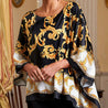 Sea Blue Mall Baroque Print Loose Batwing Sleeve Top  SeaBlueMall.com