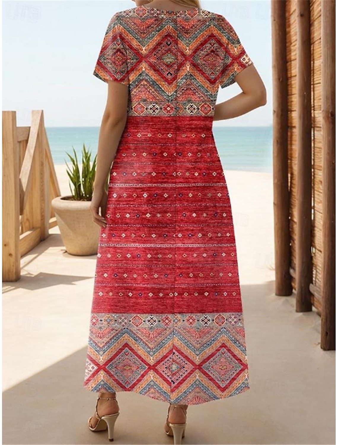 Modern Artsy Print Dress