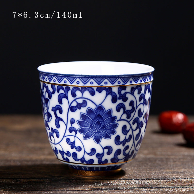 Vintage Korean Ceramic Tea Set & Cup Coaster