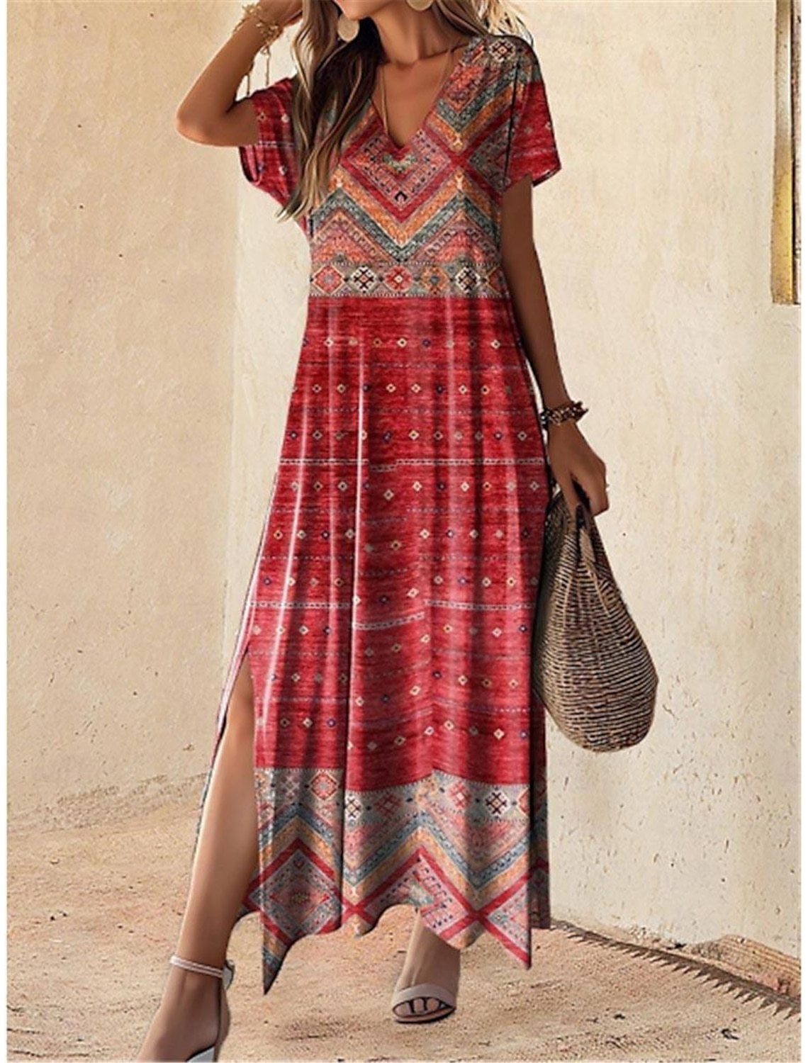 Modern Artsy Print Dress