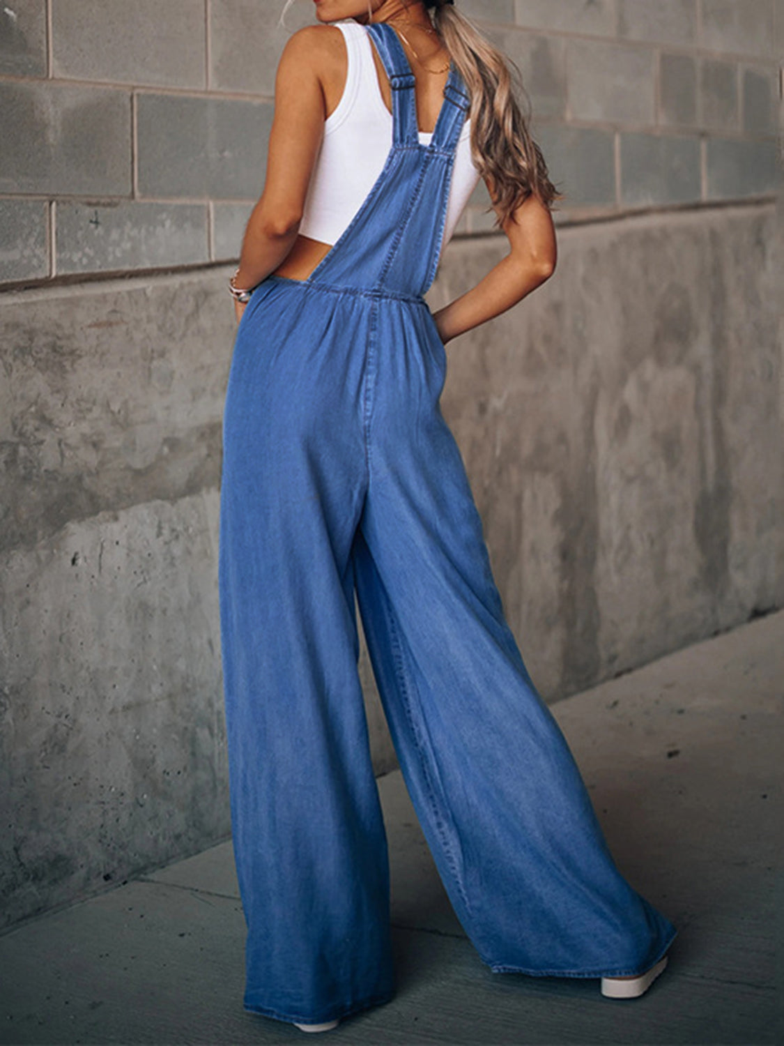 Wide Leg Treny Denim Bobcut Lounge Pants