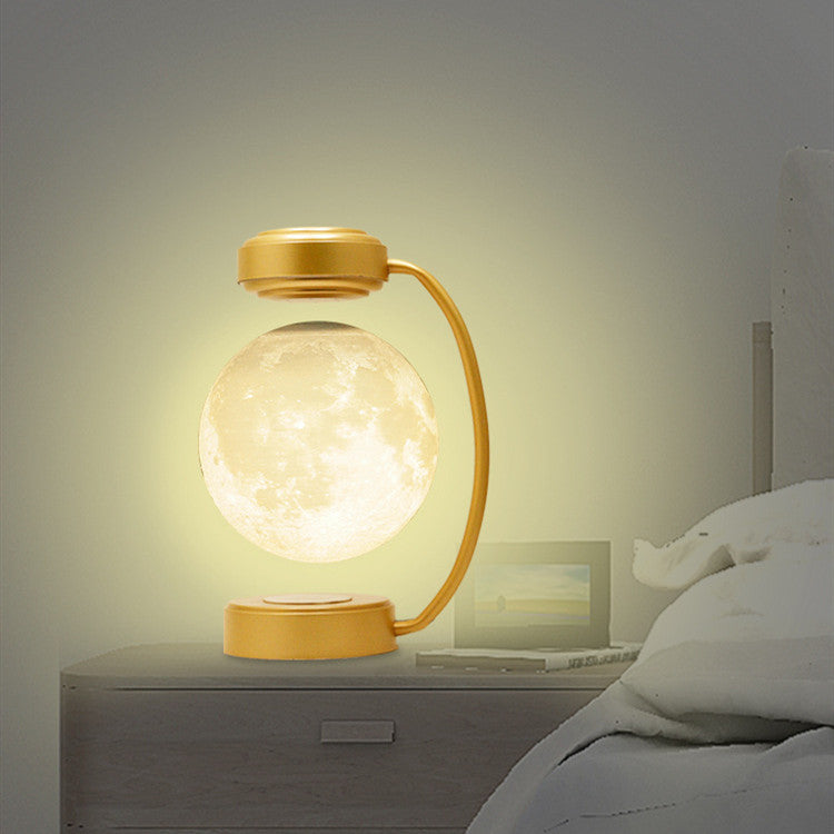 3D LED Moon Night Light Rotating Floating Ball Lamp