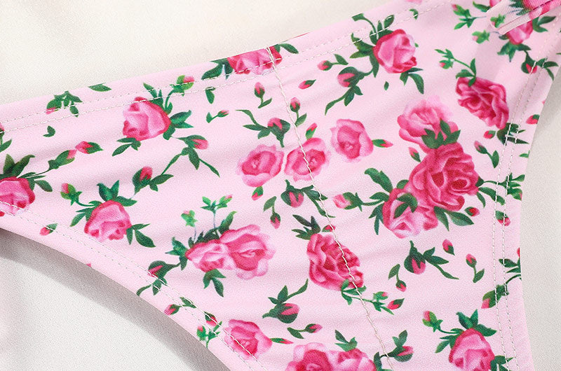 Swimwear with Printed Strap Bikini