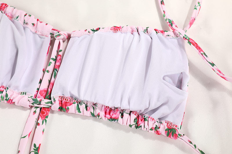 Swimwear with Printed Strap Bikini