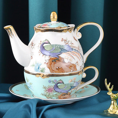 Chinese Ceramic Teapot Cup Suacer Set 